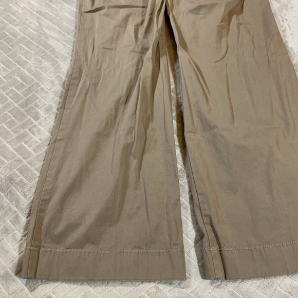 Ann Taylor Womens 6 Chino Pants Tan Brown Flare Mid Rise Stretch Casual Office - Picture 13 of 14